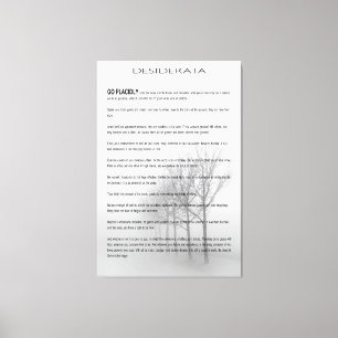 Toile ARBRES D'Hiver DESIDERATA