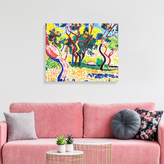 Toile Arbres en Collioure | Andre Derain | (Insitu(Salon))