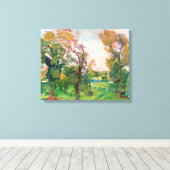 Toile Arbres en Villa Borghèse par Armando Spadini Canva (Insitu (Plancher de Bois))