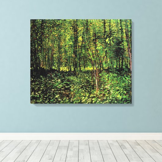 Toile Arbres et sous-bois par Vincent van Gogh (Insitu (Plancher de Bois))