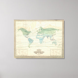 Toile Arbres forestiers, plantes utiles, et minerais