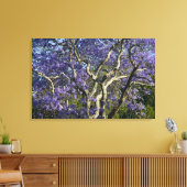 Toile Arbres Jacaranda en fleurs dans le nouveau parc ag (Insitu(Salon))