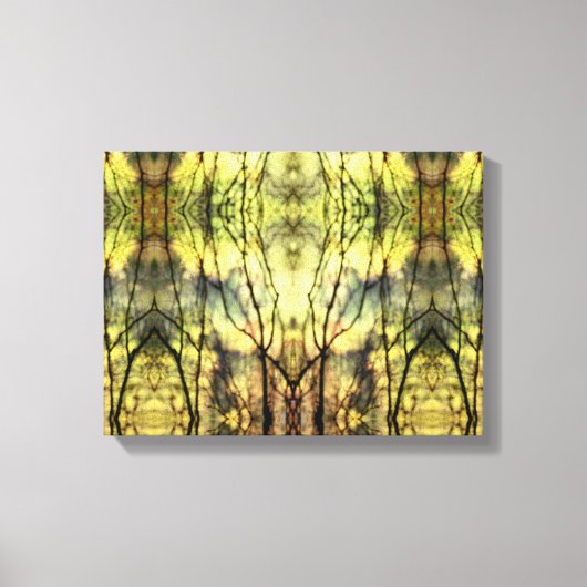 Toile Arbres jaunes Abstraits (Recto)