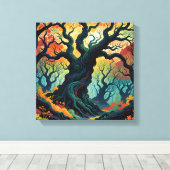 Toile Arbres mystiques Abstraits (Insitu (Plancher de Bois))