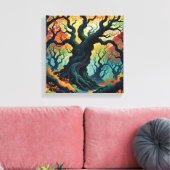 Toile Arbres mystiques Abstraits (Insitu(Salon))
