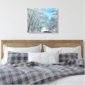 Toile Arbres neige d'hiver (Insitu(Chambre))
