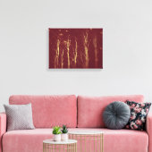 Toile Arbres pointus Rouge profond (Insitu(Salon))