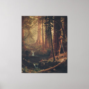 Toile Arbres séquoias géants de Californie Albert Bierst