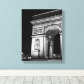 Toile Arc de Triomphe la nuit à Paris (Insitu (Plancher de Bois))