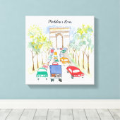 Toile Arc de Triomphe Peinture Whimsical Aquarelle (Insitu (Plancher de Bois))