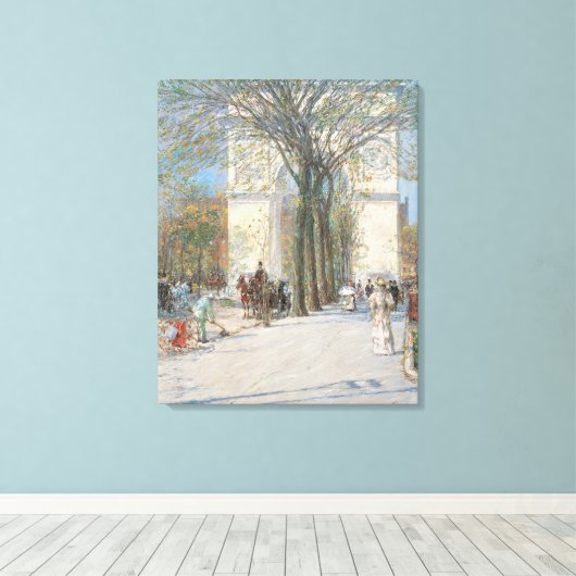 Toile Arc de Washington, Printemps par Frederick Childe  (Insitu (Plancher de Bois))