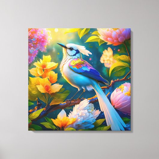 Toile Arc en arc-en-ciel Jay Imaginaire Bird (Recto)