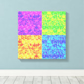 Toile Arc en ciel bulle envelopper pop art (Insitu (Plancher de Bois))