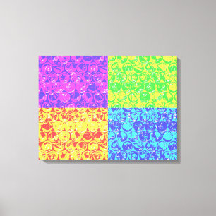 Toile Arc en ciel bulle envelopper pop art