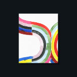 Toile Arc-en-ciel déconstruit - Horizontal<br><div class="desc">Déconstruit Rainbow V par Grace Popp. Dispose de bandes de différentes couleurs et longueurs qui forment un arc-en-ciel lâche. | 141009GG</div>