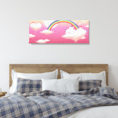 Toile Arc-en-ciel et bâtiments sur les nuages (Insitu(Chambre))