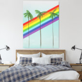 Toile Arc-en-ciel et Palmiers (Insitu(Chambre))