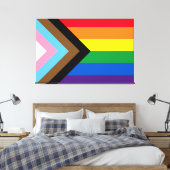 Toile Arc-en-ciel Lgbtq drapeau de la diversité gay (Insitu(Chambre))