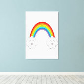 Toile Arc en ciel souriant (Insitu (Plancher de Bois))