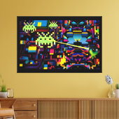 Toile Arcade Death Machine on Patrol - Ken Gage Art (Insitu(Salon))