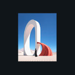 Toile Arcane du désert : Des empires de réflexion<br><div class="desc">Découvrez "Desert Arcana : Spires of Reflection", une oeuvre d'art évocatrice qui associe la simplicité du désert à la complexité de l'ingéniosité humaine. Au premier plan, un personnage solitaire vêtu de noir contemple une paire de flèches entrelacées : l'une blanche et immaculée, l'autre une cascade de courbes pourries, échouant sur...</div>