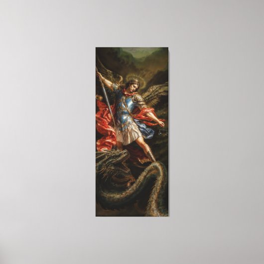 Toile Archange Michel et serpent maléfique (Recto)