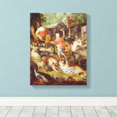 Toile Arche de Noé, détail du côté droit (Insitu (Plancher de Bois))