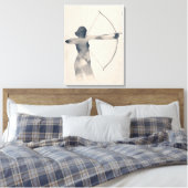 Toile Archeresse aquarelle Silhouette (Insitu(Chambre))