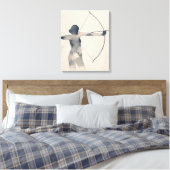 Toile Archeresse aquarelle Silhouette (Insitu(Chambre))