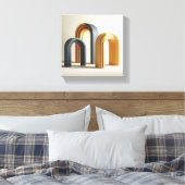 Toile Arches Art 3D Moderne Luxueux - Géométrique Minima (Insitu(Chambre))