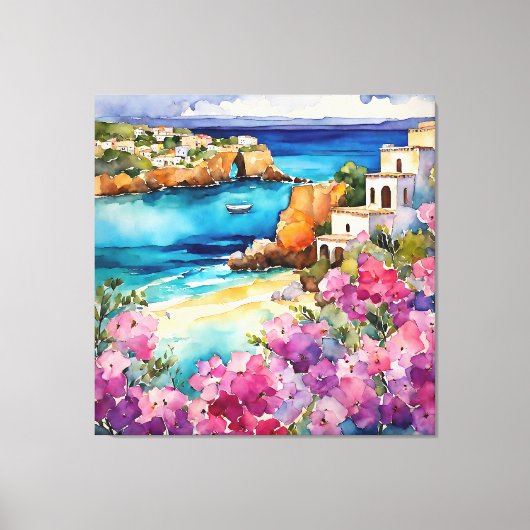 Toile "Arches Au Bord De La Mer" (Recto)
