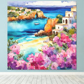 Toile "Arches Au Bord De La Mer" (Insitu (Plancher de Bois))