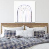 Toile Arches du milieu du siècle - Bleu et Beige (Insitu(Chambre))