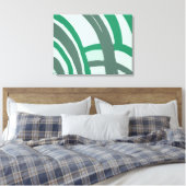 Toile Arches en vert et gris (Insitu(Chambre))