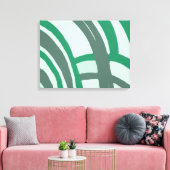 Toile Arches en vert et gris (Insitu(Salon))