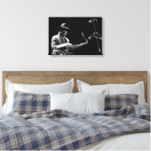 Toile Archie Shepp 1 par P. Baud Banlieues Bleues 2010 C (Insitu(Chambre))