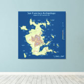 Toile Archipel de San Francisco, 200' de niveau de la me (Insitu (Plancher de Bois))