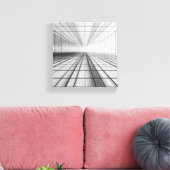 Toile architectural grid perspective, 3D wireframe art,  (Insitu(Salon))
