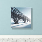 Toile Architecture de réseau géométrique industriel  (Insitu (Plancher de Bois))