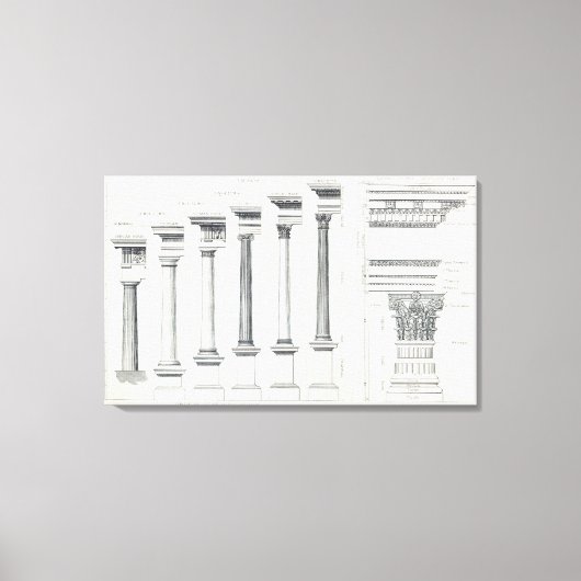 Toile Architecture I : Ordre de l'architecture (Recto)