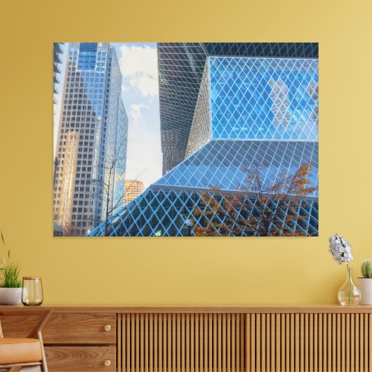 Toile Architecture moderne de Seattle (Insitu(Salon))
