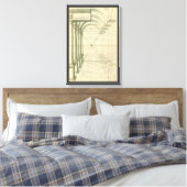 Toile Architecture Vintage, Arches Colonnes Perspective (Insitu(Chambre))