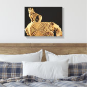 Toile Archivage de grès Buff avec griffin, Sanchi, MP (Insitu(Chambre))