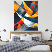Toile Arcs convergents de dynamisme contenu (Insitu(Chambre))