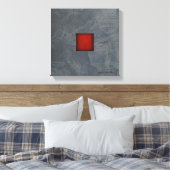 Toile Ardoise Gris Dramatique Rouge Art moderne (Insitu(Chambre))