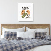 Toile Argent - Fortune Art artisanal (Insitu(Chambre))
