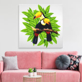 Toile Argent Toucan Duo (Insitu(Salon))