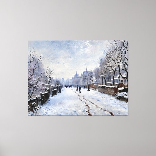Toile Argenteuil couvert de neige (Recto)