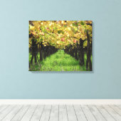 Toile Argentine, Mendoza, Rangée De Raisins Dans Le Vign (Insitu (Plancher de Bois))