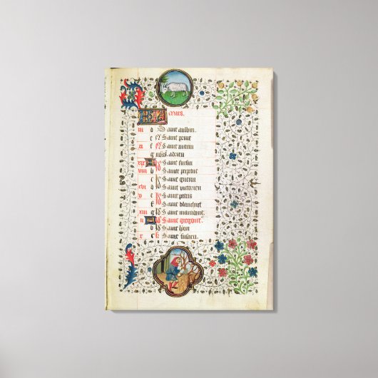 Toile Aries et un homme abattant des arbres (Recto)